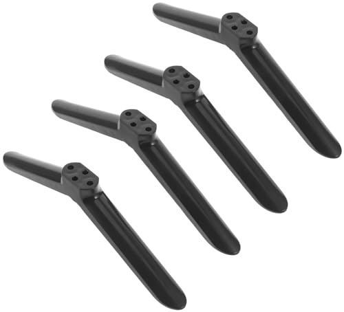 OSOLADY 2 Pairs TV Stand Replacement Legs with Screws, Non-Slip Support Feet Compatible with 40 Inch Flat Screen TVs, Tabletop Riser Plastic Base for Living Room