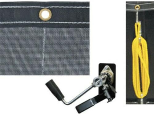 TruckStar Dump Tarp Roller Kit - 7ft. x 12ft. Mesh Tarp, Model# DTR7012 by TruckStar