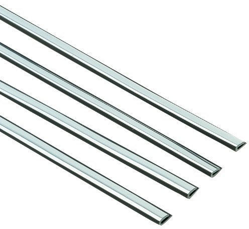 Cartrend 70183 Türkantenschoner verchromt, 4er-Set, 2 Stück je 87 cm + 2 Stück je 67 cm