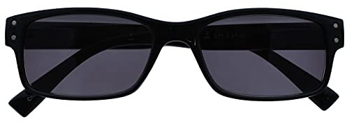 OPULIZE UV Reader Schwarz Sonnen-Leser Lesebrille UV400 Herren Frauen UVSR011 +1,50