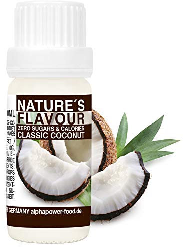 Flavour Drops Zuckerfrei KOKOS, 100% natürliches liquid Lebensmittel Aroma I Backaroma, Quark und Shake - Geschmack zum Tropfen, füssig Flavdrops