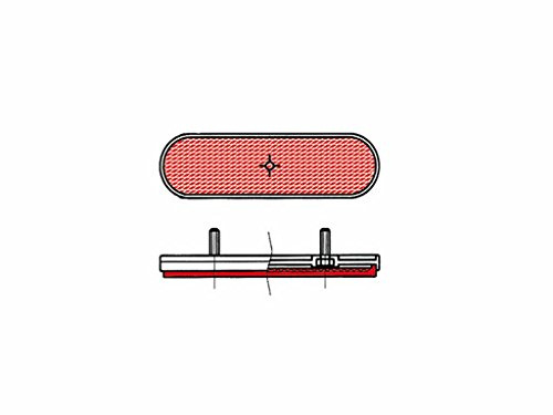 Oval Reflector Rear Red