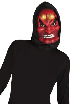 Rubies – S5091 – Maske mit Sturmhaube – Teufel – Einheitsgröße