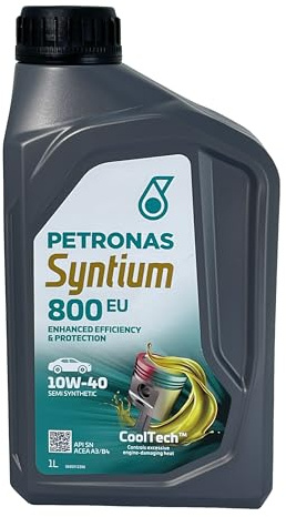 PETRONAS Motoröl 10W-40 SYNTIUM Teilsynthetiköl Motor Öl ACEA A3/B3 ACEA A3/B4 API SN API CF 800 EU 1L Kompatibel mit VW Golf 4 Schrägheck 1J1 Golf 5 Schrägheck 1K1 POLO 9N TOURAN 1T1, 1T2
