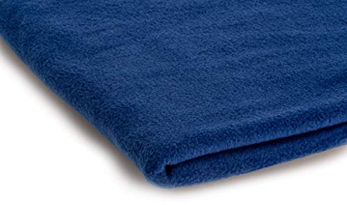 Polar Antipilling Fleece Stoffe 300 g/m² von allerbester Qualität erhältlich in 50 Farben 50 x 155 cm (Nr 17 Königsblau)