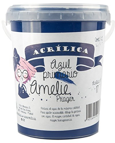 Amelie Prager 1L/17 Pintura Acrílica, Azul Primario, 1000 ml
