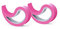 Stoppy, Stoppi, Fensterstopper, Türstopper, Türkeil, Türhaken, Fensterklammer, 2er Set (erhältlich in 14 Farben) (pink)