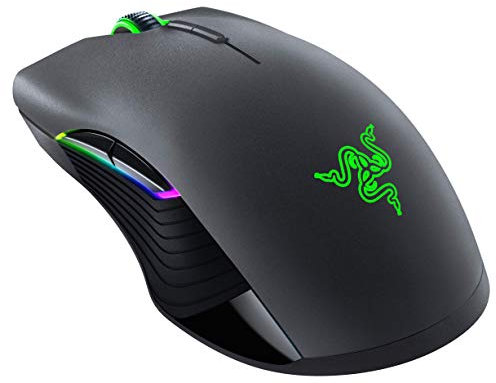 Razer Lancehead Souris de jeu sans fil : capteur optique 16 K DPI - Éclairage RVB chroma - 9 boutons programmables - Commutateurs mécaniques - Batterie 50 heures - Noir classique (RZ01-02570100-R3U1)