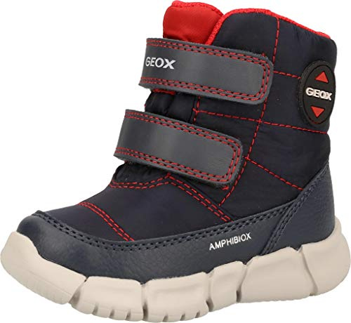 Geox B FLEXYPER BOY B ABX Navy/Red Baby Boys' Booties Snow Boot Size 22