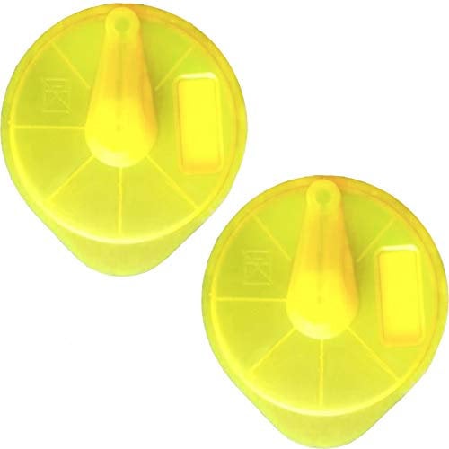 SPARES2GO Yellow Service Cleaning T-Disc for Bosch Tassimo Suny TAS32 TAS37 Coffee Machine (Pack of 2)