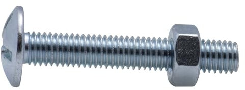 Bullone stufa, zincato, diametro 8 x 60 mm, set di 4 bulloni