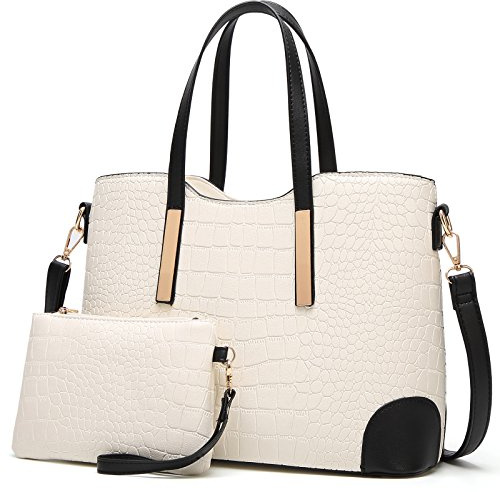 YNIQUE Handtasche Damen Groß Handtaschen Set Für Frauen Umhängetasche Taschen Shopper Reise Schultertasche 2-teiliges Set