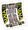 Pegatinas en vinilo adhesivo compatibles con horquilla Rock Shox Yari 2021 (Amarillo Normal)