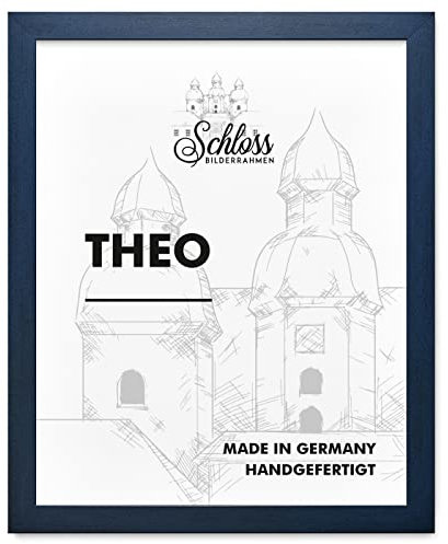 Schloss BILDERRAHMEN Theo 80x120 cm, Dekor Dunkelblau