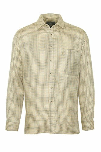 Champion Mens Cartmel Country Casual Long Sleeved Shirt - Beige - 3XL