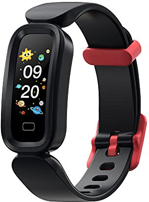 Kids Fitness Tracker Smart Watch With Heart Rate, Blood Pressure, Blood Oxygen Monitor, IP68 Waterproof Activity Tracker, 16 Sports Modes, Steps, Timer, Calories, Sleep Monitoring