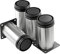 Masendelk 4 Zoll Metall Möbelbeine Edelstahl Verstellbare Beine Silber Tischbeine Runde Schrankbeine für Couchtisch Schrank Schreibtisch Sofa Regale, 4 Stück
