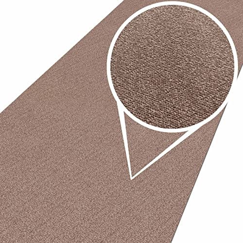 ANRO Teppich Teppichläufer Flur Schlafzimmer Küche Wohnzimmer Küchenläufer Küchenteppich rutschfest Meterware Tamara Beige 500x100cm