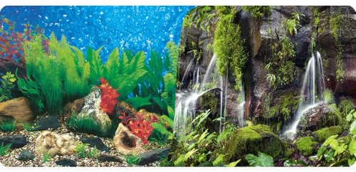 Reptiles-Planet Poster Waterfall Aquarium/Terrarium 2 Seiten 1, Rolle 15m, Höhe 50cm