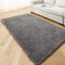 Warmfay Badezimmerteppich rutschfest 100x160CM, Weich Flauschig und Hochflor Badvorleger, Maschinenwaschbare Badematte, Absorbierende für Badewanne, Dusche, Schlafzimmer, Badteppich Grau