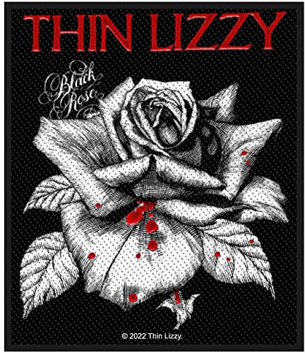 Thin Lizzy Aufnäher, 8 x 10 cm, Schwarz