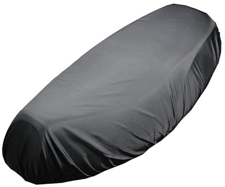 Wasserdicht Motorrad Sitzbankbezug,Universal Oxford Stoff Motorrad Sitzbezüge Sitzabdeckung Staubkissenbezug Motorrad Kissen Sitzbezug Sitzschutz für Die Meisten Motorrad-Rollerabdeckungen,Schwarz XXL