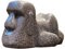 Zerodeko Handtuchspender Harz-Tissue-Box Mit Moai-Förmiger Harz-Moai-Figur Für Badezimmer Schlafzimmer Kommoden Nachttische Schreibtische Tische Schreibtischaufsatz