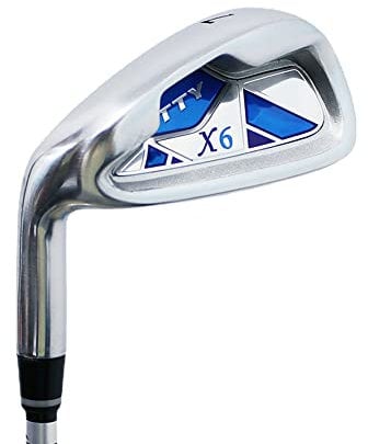 Left Handed Golf Club #7 - Carbon Steel Shaft Golf Irons for Men and Women Beginners - Golf Sports Practice (Blue-Carbon Shaft)