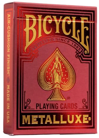 Bicycle Playing Cards: - Metalluxe Red