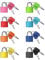 8 Piezas Candado Colores con Llave, Mini Cerradura de Maleta, Pequeño Cerraduras de Equipaje para Mochilas, para Equipaje Bolsas de Viaje Maletas