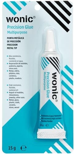 WONIC® Precision Glue | Colla speciale per la sostituzione degli schermi di smartphone, tablet e smartwatch | flessibile | resistente all'acqua | antivibrante | punta metallica |