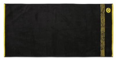 Dortmund Borussia BVB Handtuch Schwarz 50 x 100 cm