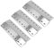 Denmay Lot de 3 cache-brûleurs universels 39,5 x 12,5 cm pour Enders Kansas 3/4, Landmann Triton 2/3/4, Landmann Avalon, Landmann Grillchef 12739, répartiteur de flamme en acier inoxydable