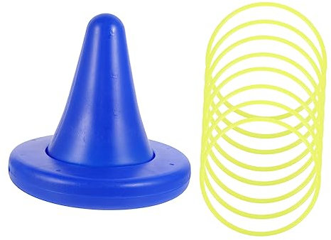 Toyvian 1 Satz Einbeiniger Hocker Kinder werfen Ringe Ringwurfspielzeug Spielzeug für draußen Spielzeug für Kinder Outdoor-Spielzeug für Vorschulkinder Halloween-Accessoires Schemel Strand