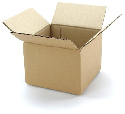 100 Stück 140x140x100 mm einwellige Kartons einwellige Kartons Faltkarton Versandkarton Kartonage Verpackungsmaterial