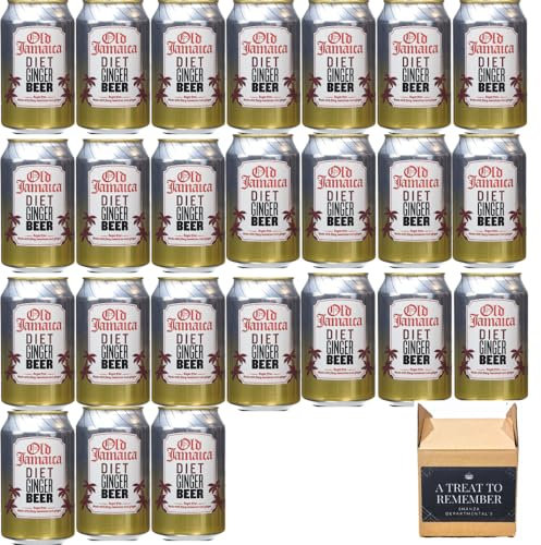 OLD JAMIACA Light Ginger Beer Sugar free Cans 300 ml Pack Of 24