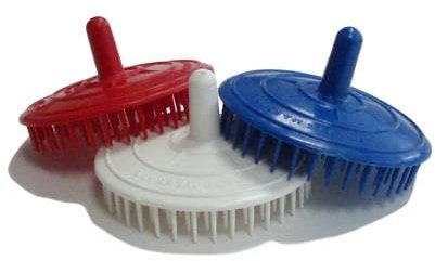 Exclusiv Kardätsche Massageboy - Haarbürste farblich sortiert 8 cm Ø - 3 Stück