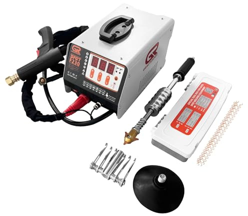 GRAUTOSPOT F230 220V Spot Welding Machine 3KW 3500A Dent Spotter Bolt Welding Machine Dent 7 in 1 Welding Machine With Overheating Protection System Body Spotter 1.2mm Welding Thickness for Steel Iron