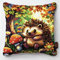 Knüpfkissen Set Igel Knüpfset für Erwachsene (43X43cm) Bastelset Knüpfen Kissen Bastelset Knüpfen Handwerksset Kissen DIY Bastelset für Anfänger für die Sofa-Heimdekoration