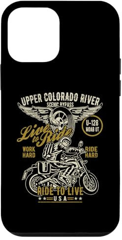 Custodia per iPhone 12 mini Upper Colorado River U 128 UT - Motocicletta effetto invecchiato