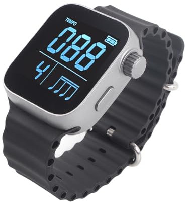 Einstellbare Metronom Armbanduhr Musik Trainingszubehör Musik Übungswerkzeug Vibrierendes Leises Metronom ABS Textur