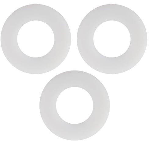 3 Pack 816.418.00.1 Flush Valve Base Sealing Washer Compatible with Geberit Replacement Silicon Clear Washers Repair Rubber Seal Diaphragm