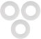 3 Pack 816.418.00.1 Flush Valve Base Sealing Washer Compatible with Geberit Replacement Silicon Clear Washers Repair Rubber Seal Diaphragm