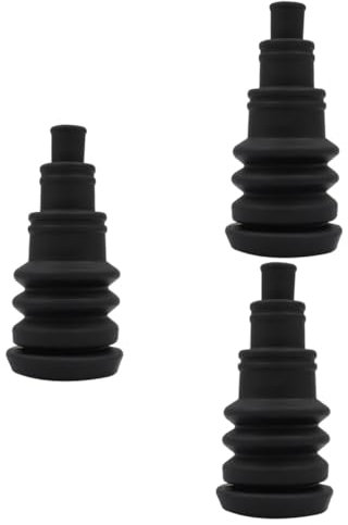 OSALADI 3St auto kabel abdeckung kabelschutz kabelauslass kabelummantelung kabelmantel kabelschläuche Bohren Tüllensatz Aufkleber Stecker für elektrische Geräte Drahtschutz Gummi Black