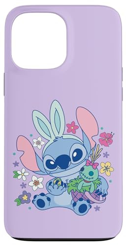 Disney Lilo & Stitch Cute Easter Bunny Stitch and Scrump Hülle für iPhone 13 Pro Max