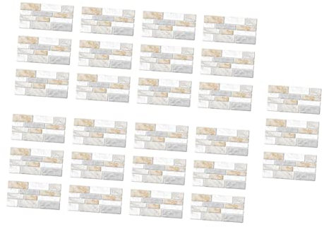 jojofuny 27blätter Marmor Muster Wandaufkleber Effekt Wanddekoration Selbstklebend Wasserfest Für Wohnzimmer Küche Und Schlafzimmer Einfach Anzubringen