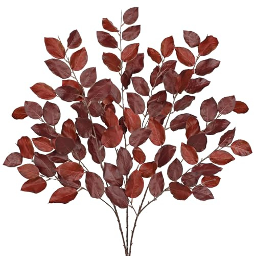 Arborus 3 STK Künstliche Herbstzweige 105 cm Kunstzweige für Bodenvase Künstliche Herbstpflanzen Zweige Deko Aesthetic Herbststrauß Künstlich Herbstdeko für Vase Innen Deko Tisch Regal Kamin