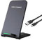 Wireless Charger, 15W Wireless Fast Charging Phone Stand for for iPhone 16 15 14 13 12 11 Pro Max XR Plus Samsung S23 S22 Google Pixel & Qi-Enabled Phone (White)