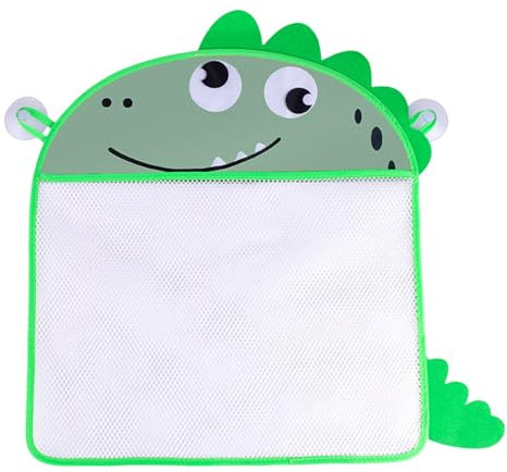 Bath Toy Holder, Mesh Bath Toy Storage Bin, Cartoon Bathtub Toy Net Bags, Cute Shower Toy Storage With Suction Cup For Kids Playtime
