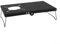 DAZZLEEX Support de réchaud à gaz pliable en alliage d'aluminium, table de camping, randonnée, plate-forme stable pour bouilloires, aliments, tasses à thé, fruits (noir)